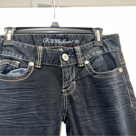 Beautiful dark blue low rise guess jeans size 27 - Picture 3 of 7
